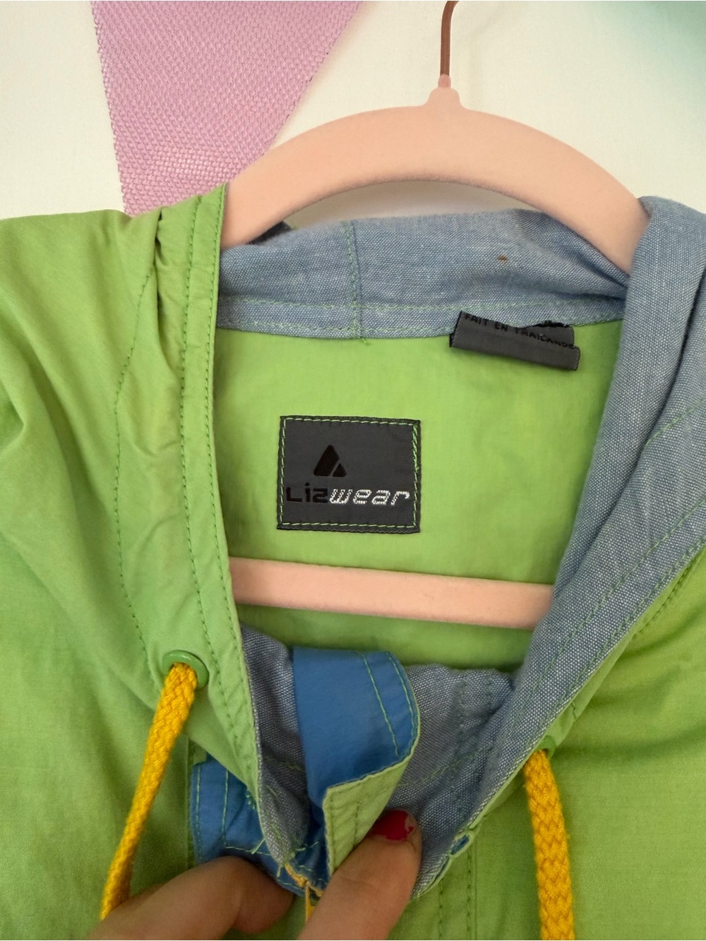 Lightweight Green Anorak Jacket with Hood - Picture 2 of 4